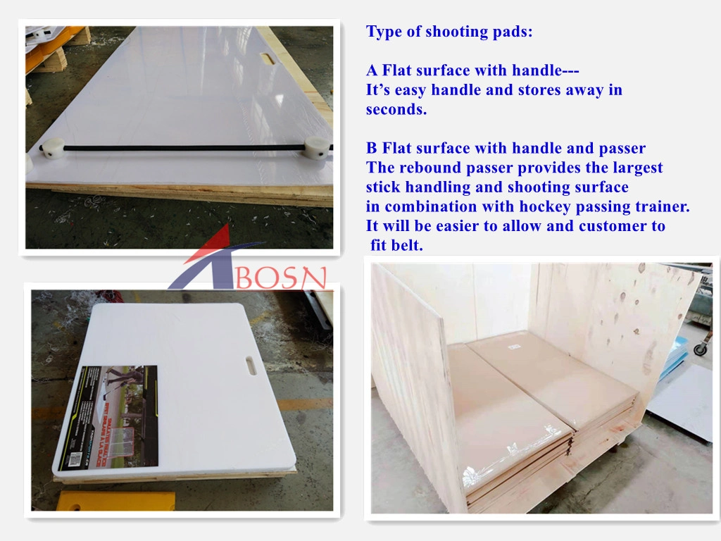 HDPE Mobile Shooting Pads Puck Shooting Sheet Skill Pads