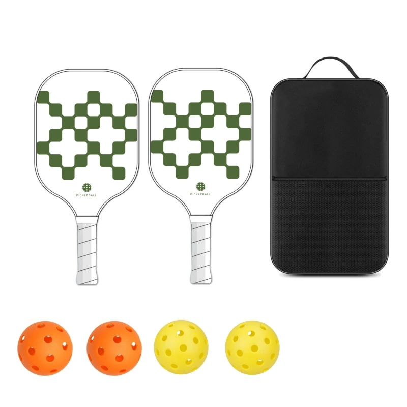 Fiberglass Surface Pickleball Paddle Set of 2 Paddles, Pickleball Equipment and Accessories