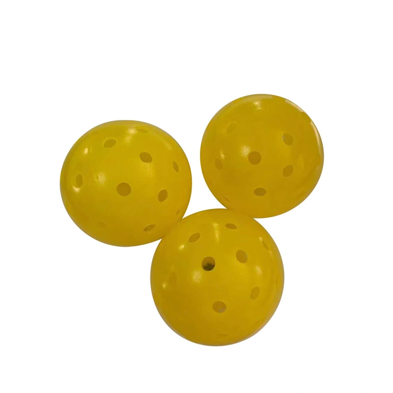 Uniker Sport Usapa Approved 40 Holes Outdoor Pickleball Ball Yellow