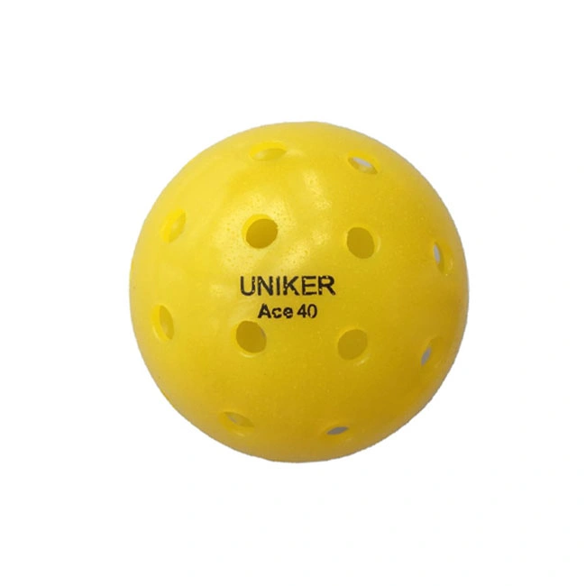 Uniker Sport Usapa Approved 40 Holes Outdoor Pickleball Ball Yellow
