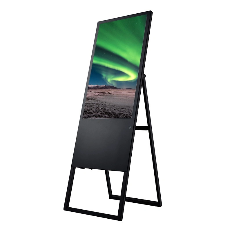 43&quot; Foldable Floor Stand Digital Signage LCD Display Android