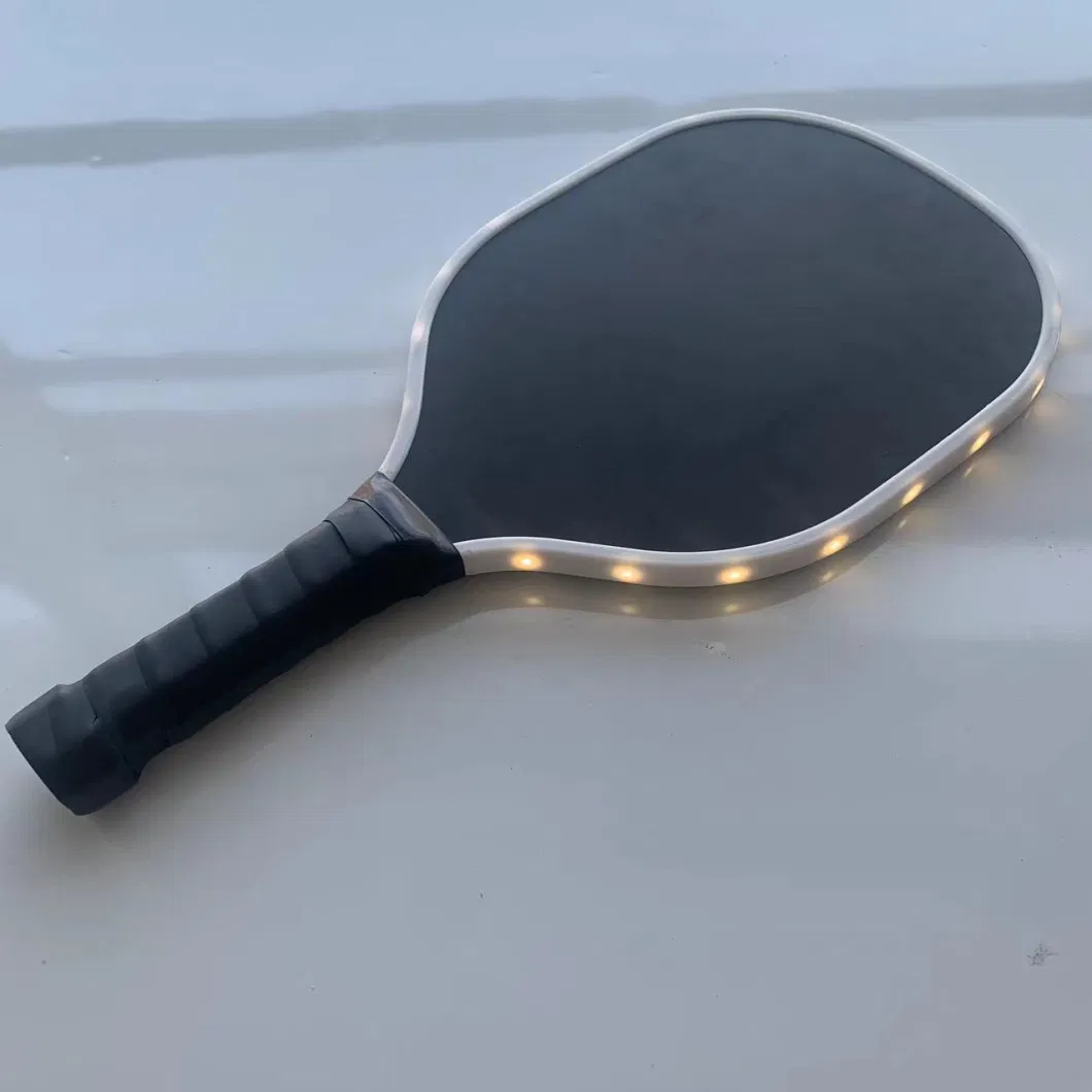 LED Light up Wooden Pickleball Paddle Durable Pickleball Paddle with Comfort Grip