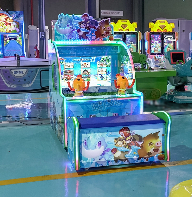 Indoor Coin Operated Arcade Children&prime;s Frozen Sharpshooter Water Shooting Machine with Seat