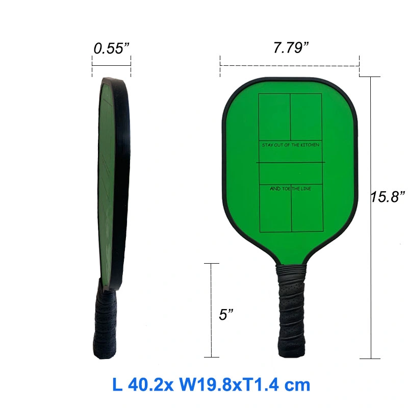 Pickleball Paddle Carbon Pickleball Paddle Graphite Frame and Surface Polymer Honeycomb Core