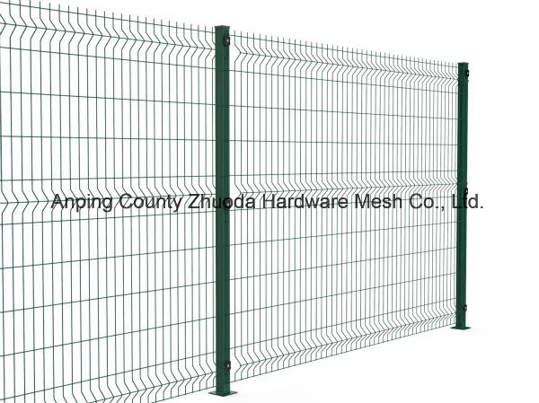 Cheap 3D Triangle Decorative Segment Welded Wire Fence Security Fencing Panel