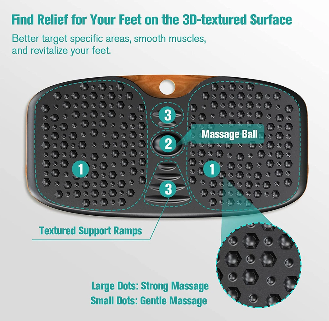 Anti Fatigue Wooden Wobble Balance Board for Fitness Exercise Training