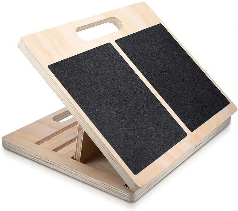 Wooden Slant Board, Adjustable Incline Board for Portability