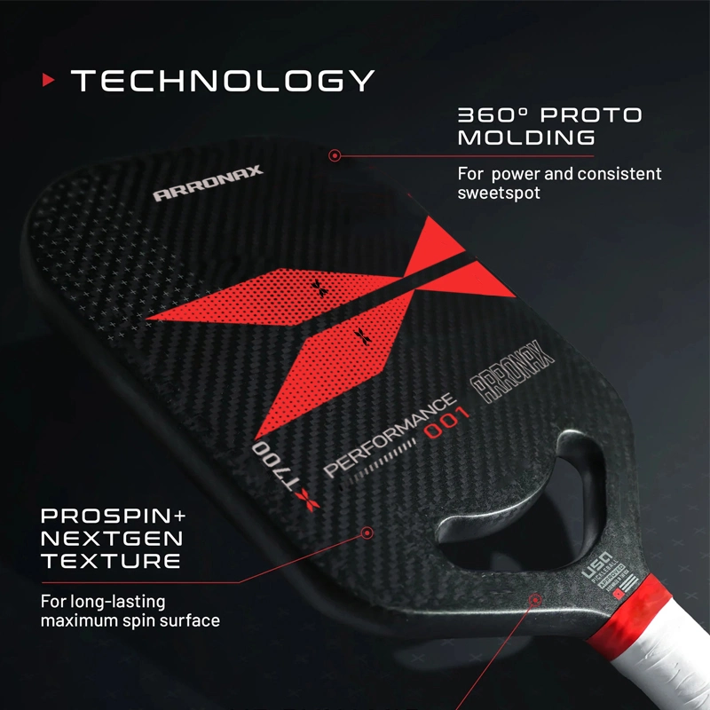 2023 Carbon Fiber Friction Surface 3K Thermoformed Pickleball Paddle