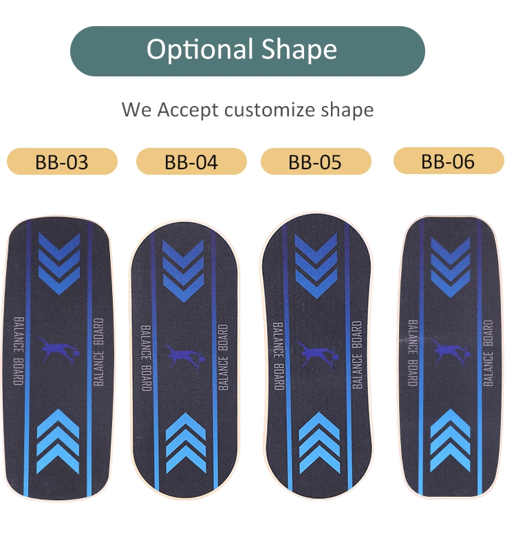 Wooden Balance Board Trainer Wobble Board for Skateboard Hockey Snowboard Surf Training Exercise and Build Core Stability