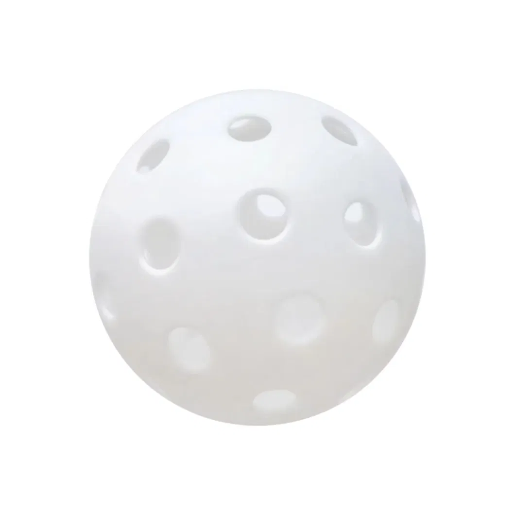 40 Holes Outdoor Pickleball Balls, Durable Ball with Nice Bounce, Orange Color
