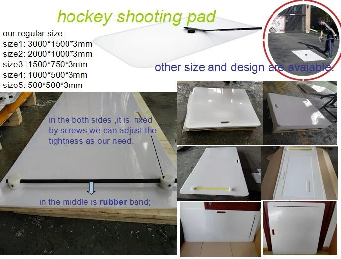 UHMWPE Backyard Synthetic Ice Rink Hockey Shooting Pad