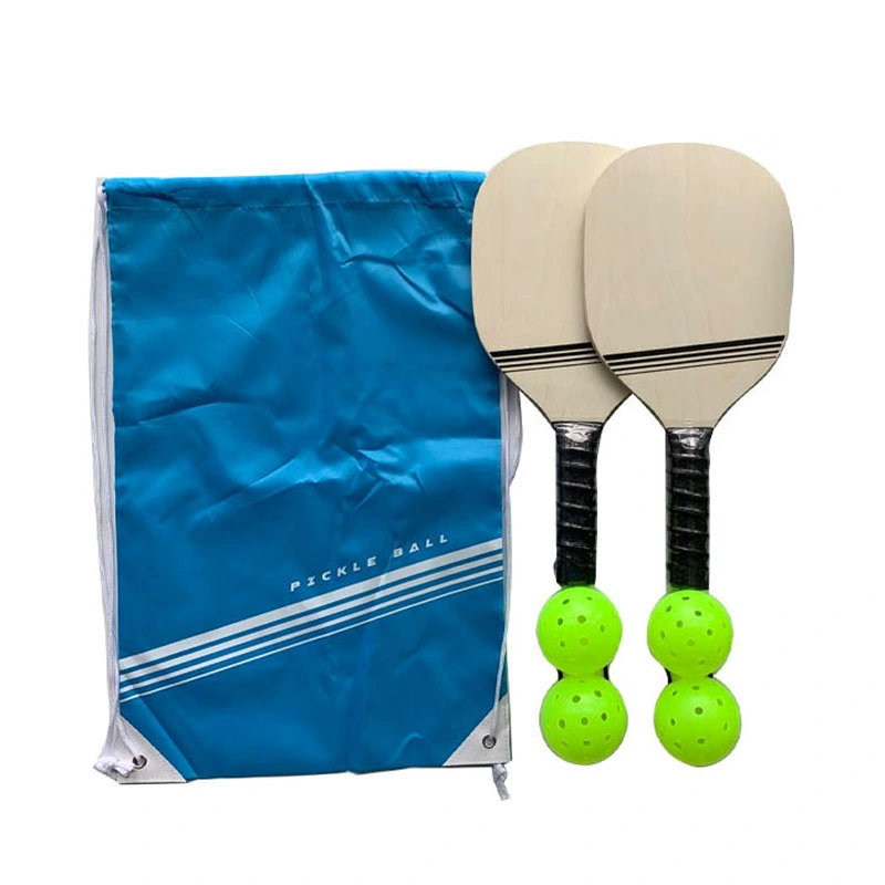 Pickleball Paddle Set 2 Rackets 4 Balls Pickleball Paddle Wood