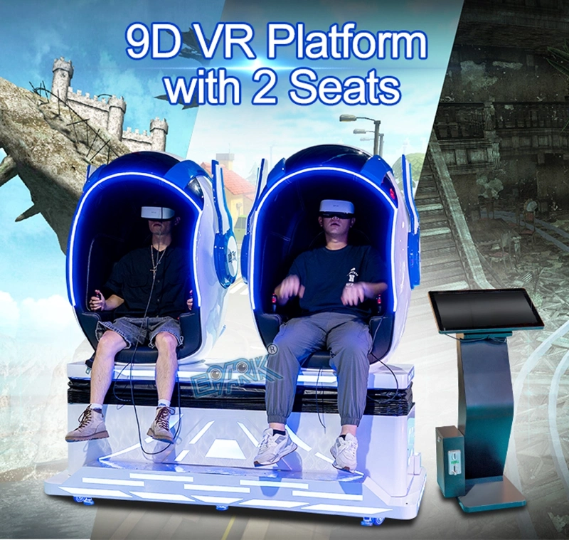 Epark Interactive Virtual Reality Machine 9d Vr Platform with 2 Seats Vr Cinema Machine Flight Simulator