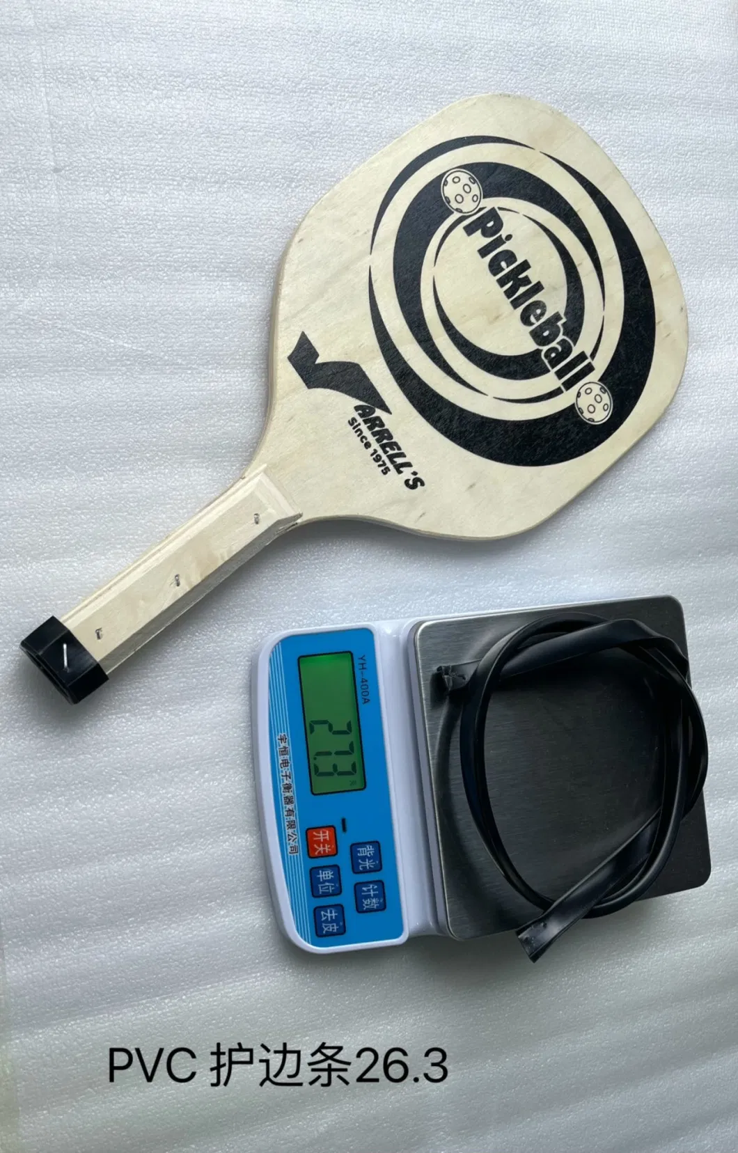 Pickleball Paddle Wood with PVC Edge Guard Pickle Ball Paddles Beginner Racket