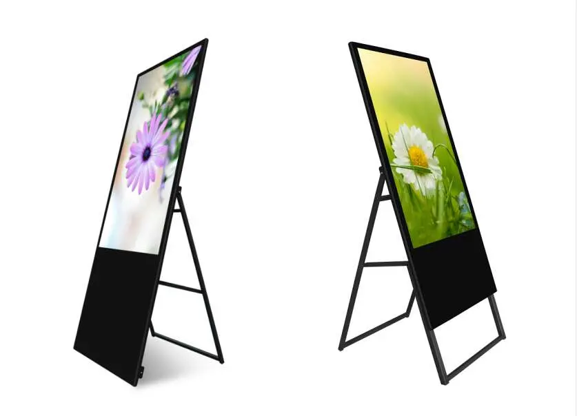 43&quot; Foldable Floor Stand Digital Signage LCD Display Android