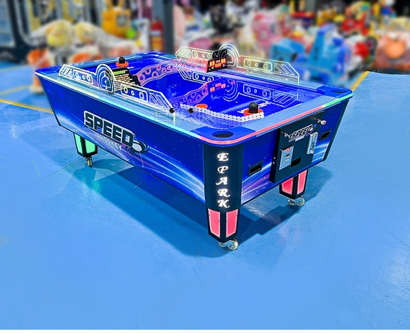 Coin-Operated Kids Physical Fitness Table-Tennis Air Hockey Game Machine for 4 Players Named Hockey Star