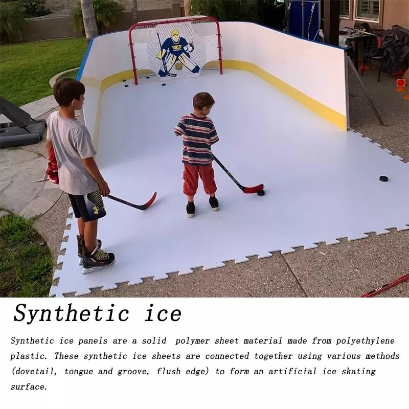 Customized Self-Lubricating Artificial Synthetic Ice Tiles for Ice Skating