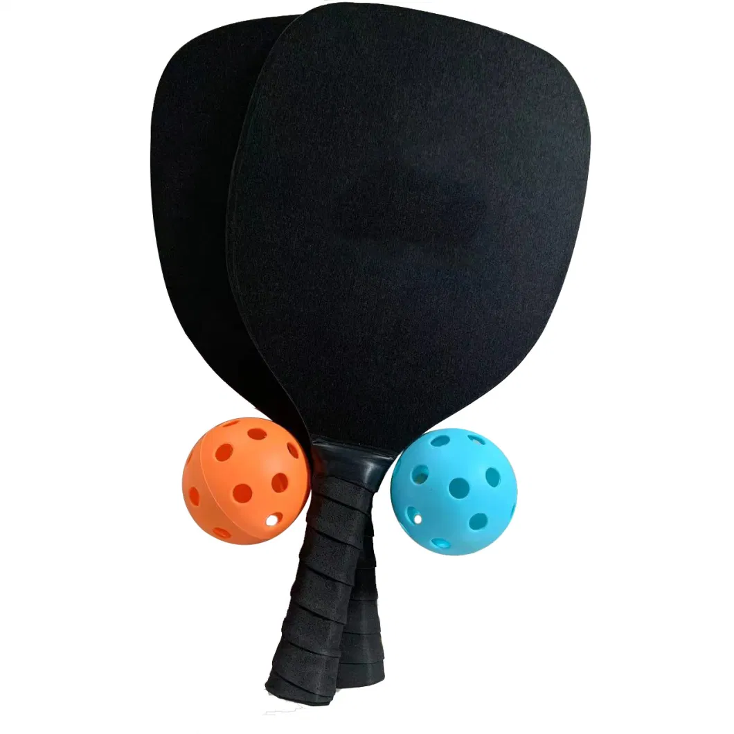 Pickleball Paddles Wood with 2 MDF Pickleball Paddles and 2 Balls Durable
