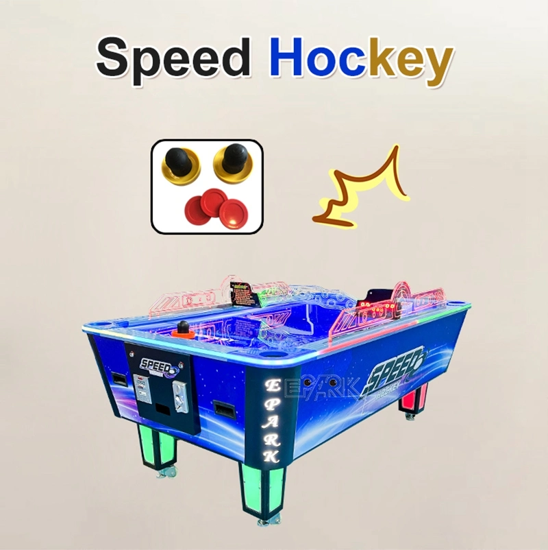 Coin-Operated Kids Physical Fitness Table-Tennis Air Hockey Game Machine for 4 Players Named Hockey Star