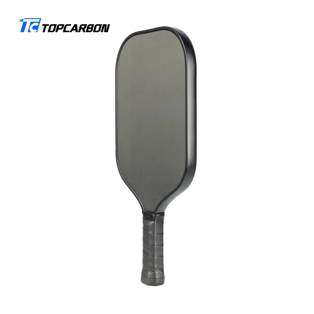 High End Raw T700 Carbon Fiber Texture Face with Honeycomb Polypropylene Core Elongated Pickleball Paddle