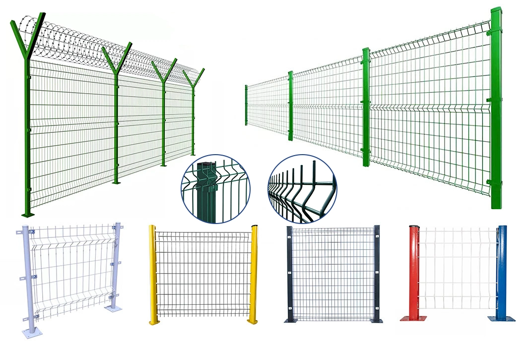 Triangle Bend 3D Welded Wire Mesh Fence for Yards