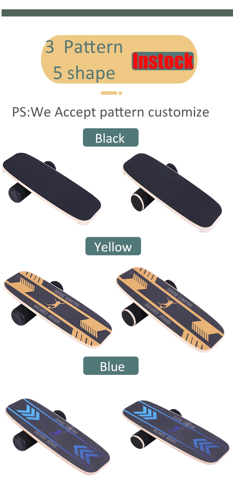 Wood Balance Board Trainer Use for Surfing Skateboarding Snowboarding Golf Practice Strengthen Core and Enhance Coordination