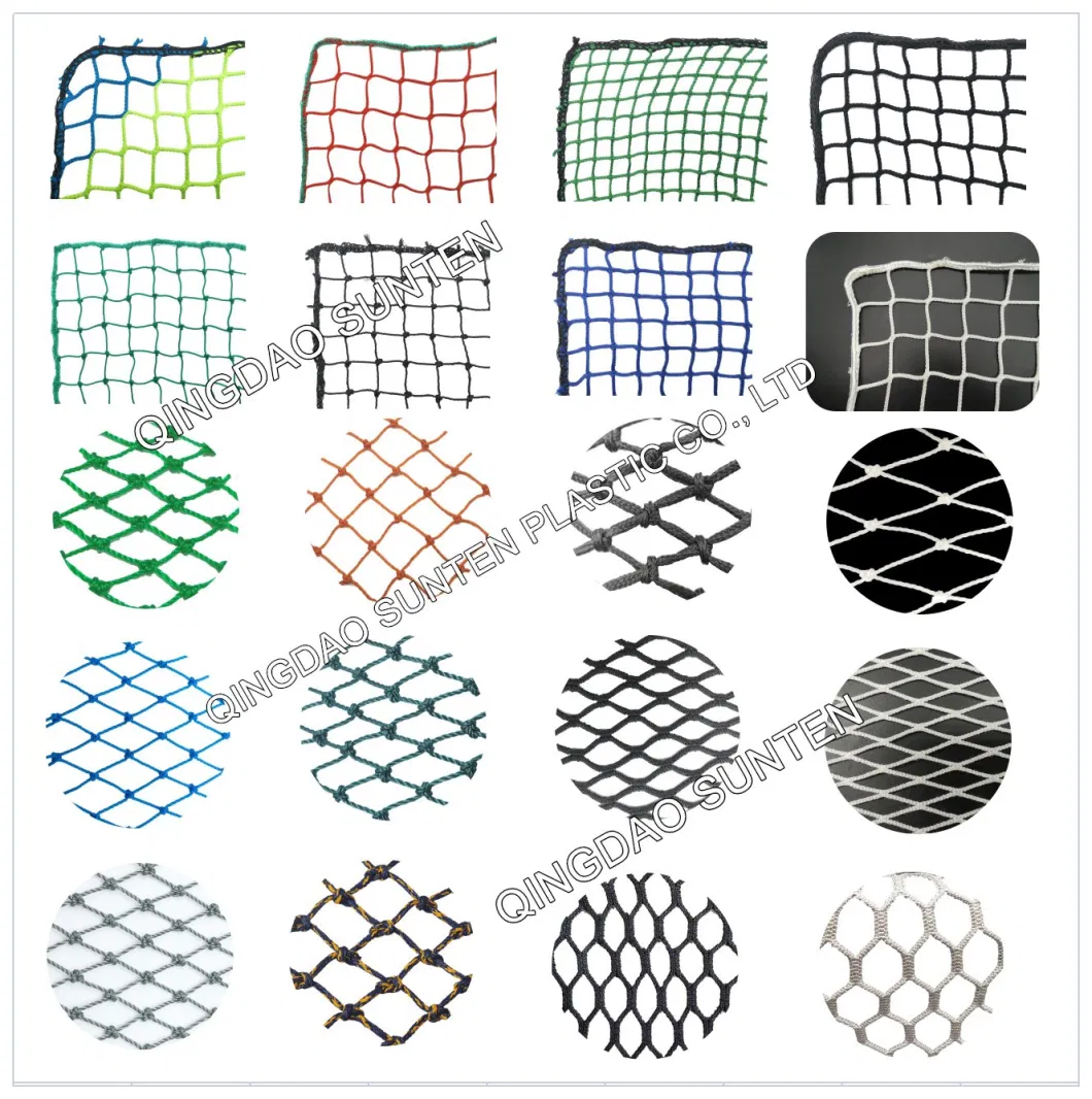 Nylon/Polyester/PE/Polyethylene/PP/Plastic Knotted/Sport/Badminton/Basketball/Tennis/Hockey/Football/Soccer/Golf Practice/Baseball/Volleyball Net
