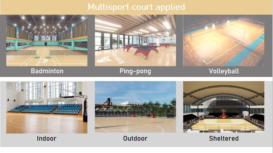 2023 Fiba Approved Outdoor Sport New Material Basektball Court Tiles