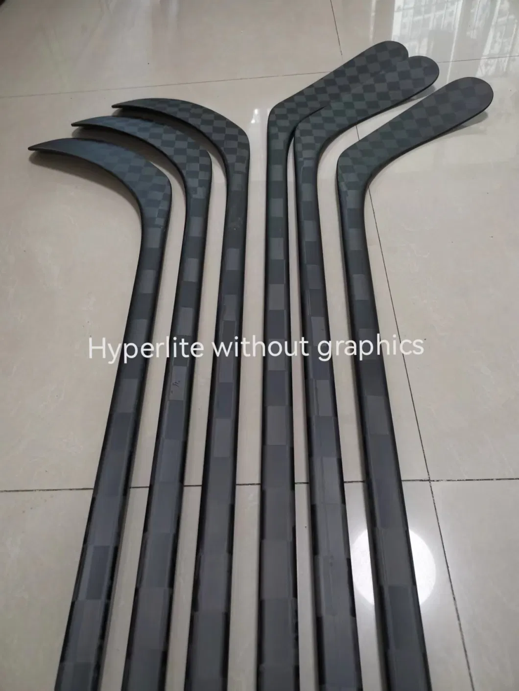 Custom Ice Hockey Stick with Chrome Metal Logo Based on Different Models