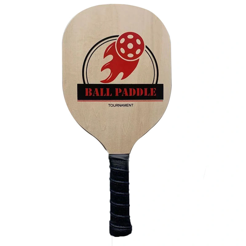 Wood Pickleball Paddle Equipment Wooden Paddle Ball Rackets for Beach Ball Paddles