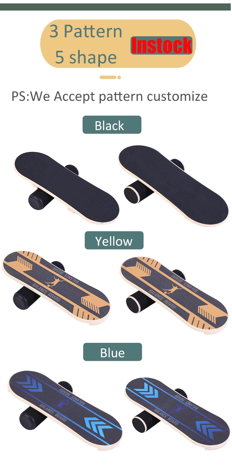 Surf Balance Board Non-Slip Training Board with Adjustable Stoppers Balance Exercise Equipment for Fitness Workout, Wobble Board for Adults &amp; Kids, Skateboard