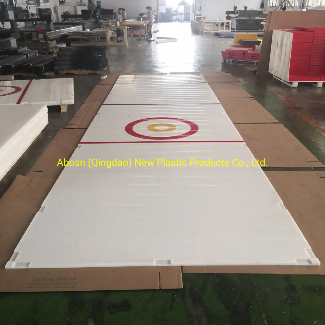 White Virgin Wear Resistance UHMWPE Synthetic Ice Skating Rink Floor