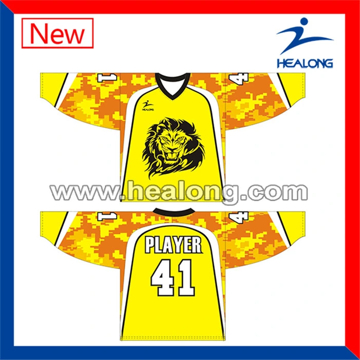 Healong China Manufacturer Apparel Gear Digital Printing Teens Ice Hockey Uniforms