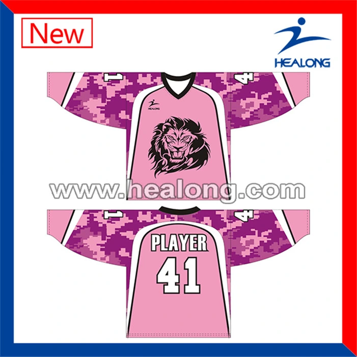 Healong China Manufacturer Apparel Gear Digital Printing Teens Ice Hockey Uniforms