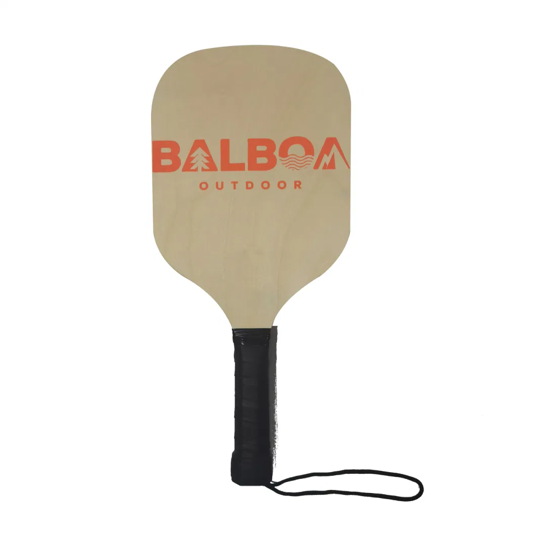 Hot Saling FSC Tsca Carb Certificated Wooden Pickleball Paddle with Pickleball Set