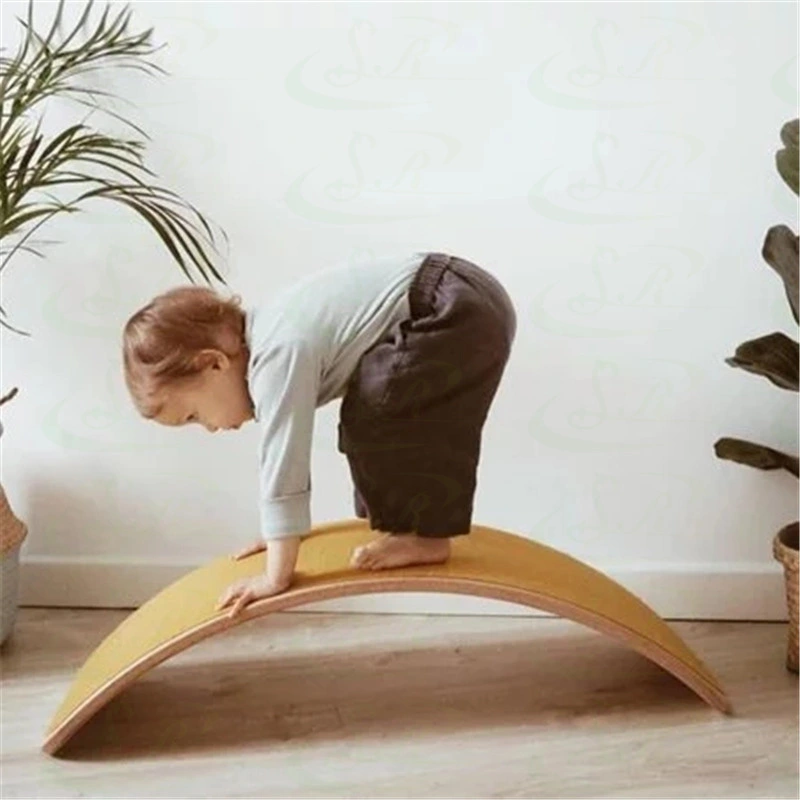 Senrui Fitness Wooden Yoga Training Equipment Balance Board
