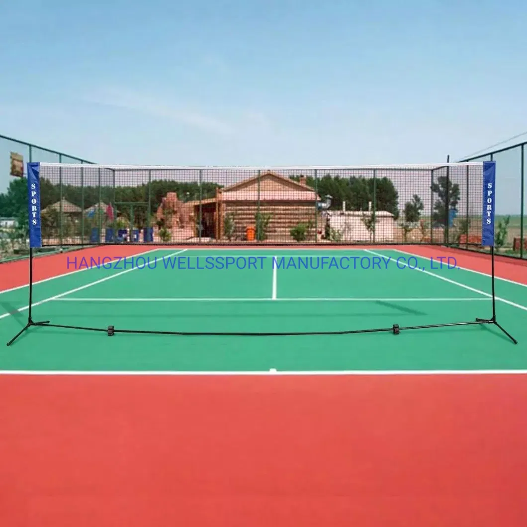 Portable Badminton Net Set - for Tennis, Pickleball, Kids Volleyball - Easy Setup Nylon Sports Net with Poles