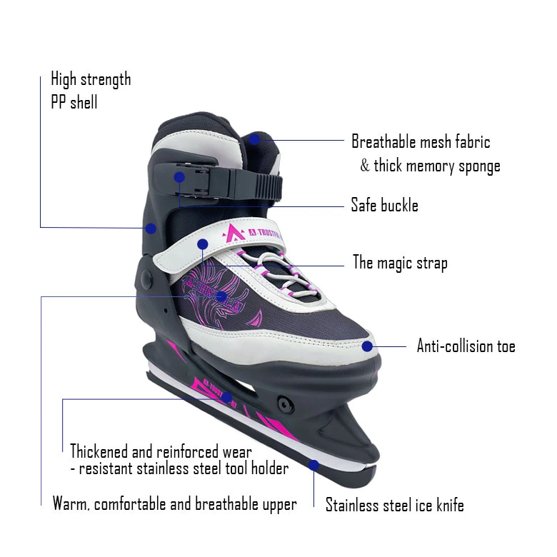 Wholesale Adjustable Ice Hockey Skate Customized Kids Beginner Ice Skate