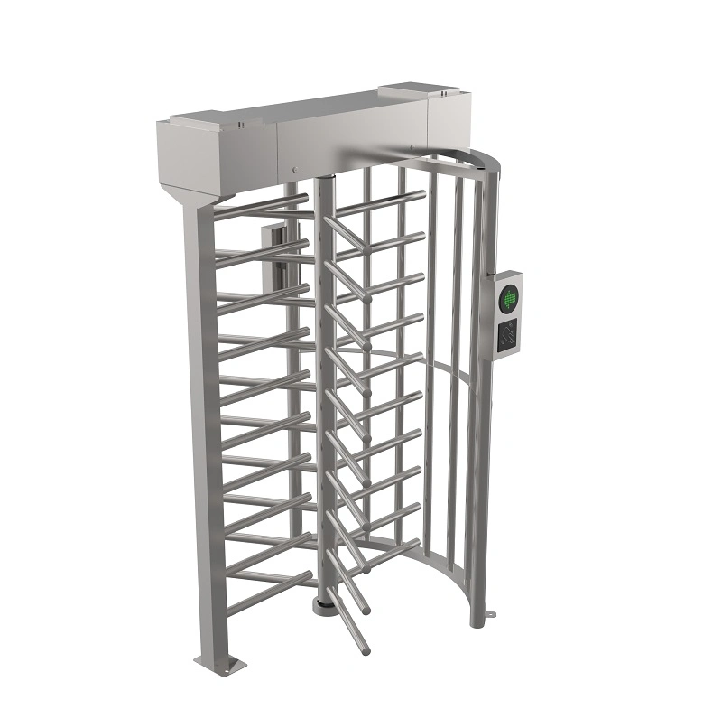 Mechanical RFID Time Attendance Full Height Turnstile Steel Revolving Gate for Stadium Access Management