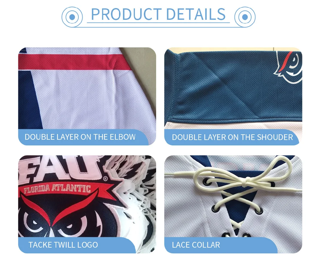 Practice Custom High Quality Ice Hockey Jerseys Wear Shirts &amp; Tops Sportswear