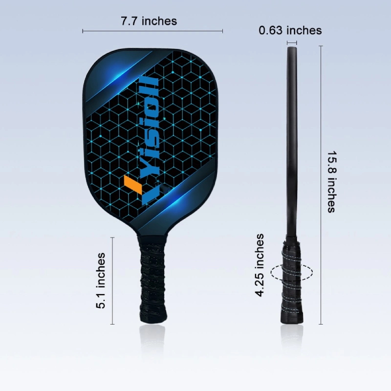 2024 Custom 13mm/16mm Thickness T700 Graphite Raw Carbon Textured Surface Pickleball Paddle