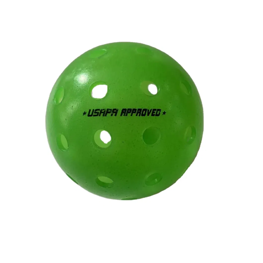 40 Holes Outdoor Pickleballs USA Pickleball Approved Ball Green