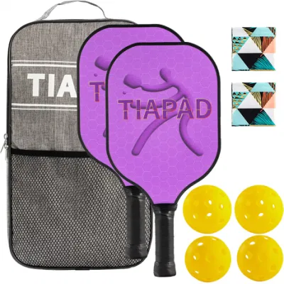  Bester Preis Carbon Fiber Pickleball Paddle Professionelle Fabrik Lieferant Hoch Qualität Fiberglas Pickleball Paddles mit Indoor Balls Outdoor Hollow Ball Und Tasche