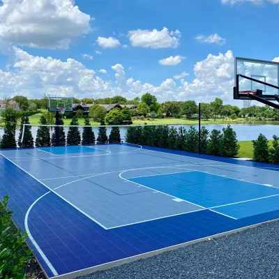  Multifunktions-Verriegelung Kunststoff Indoor Sport Outdoor Badminton Pickleball Padel Tennis 3X3 Basketball Court Fliesen Bodenbelag