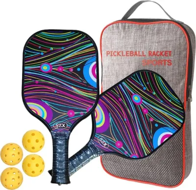 Fabrik Direktverkauf Praktisches Carbon-Faser Indoor Outdoor Verfügbar Pickleball Paddel