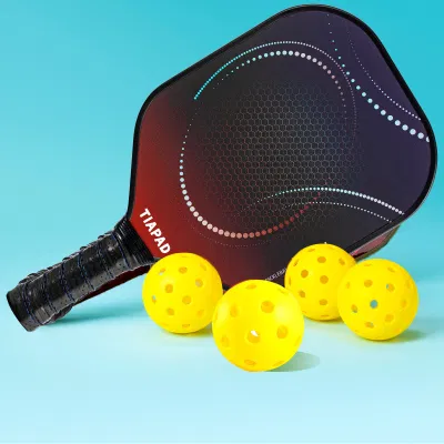  China Factory Großhandel Custom Logo Glas Fiber Pickleball Schläger Carbon Fiber 3K Edgeless Pickleball Paddle Ploymer Kernlänge 15,7 Zoll Pickleball-Paddles