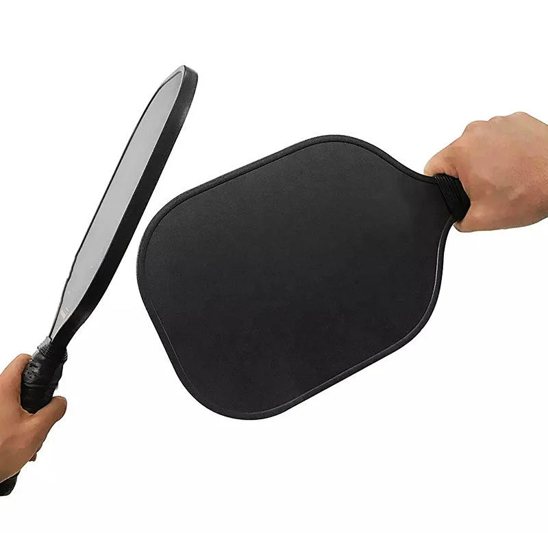 Pickleball Set with 4 Pickleballs, 2 Pickleball Paddles Fiberglass Pick Racquet Set