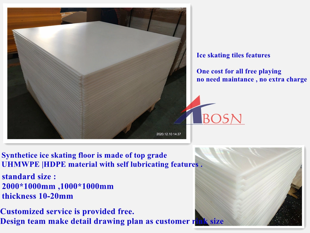 Synthetic Ice Hockey Rink UHMWPE Ice Sheets for Ice Skating