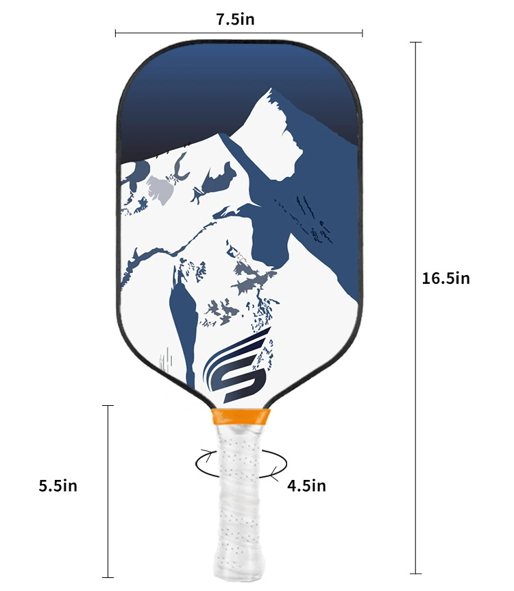 Usapa Approved High Quality Pickleball Paddle Wholesale Custom Carbon Fiber Fiberglass Pickleball Paddle