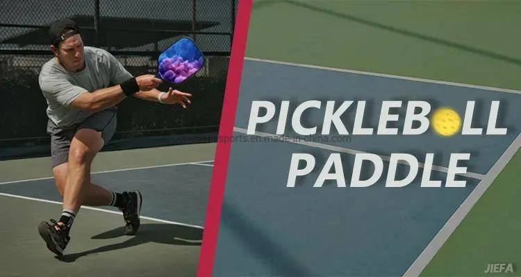 Customized Pickleball Paddle Racket 4 Balls Carbon Fiber Pickle Pad